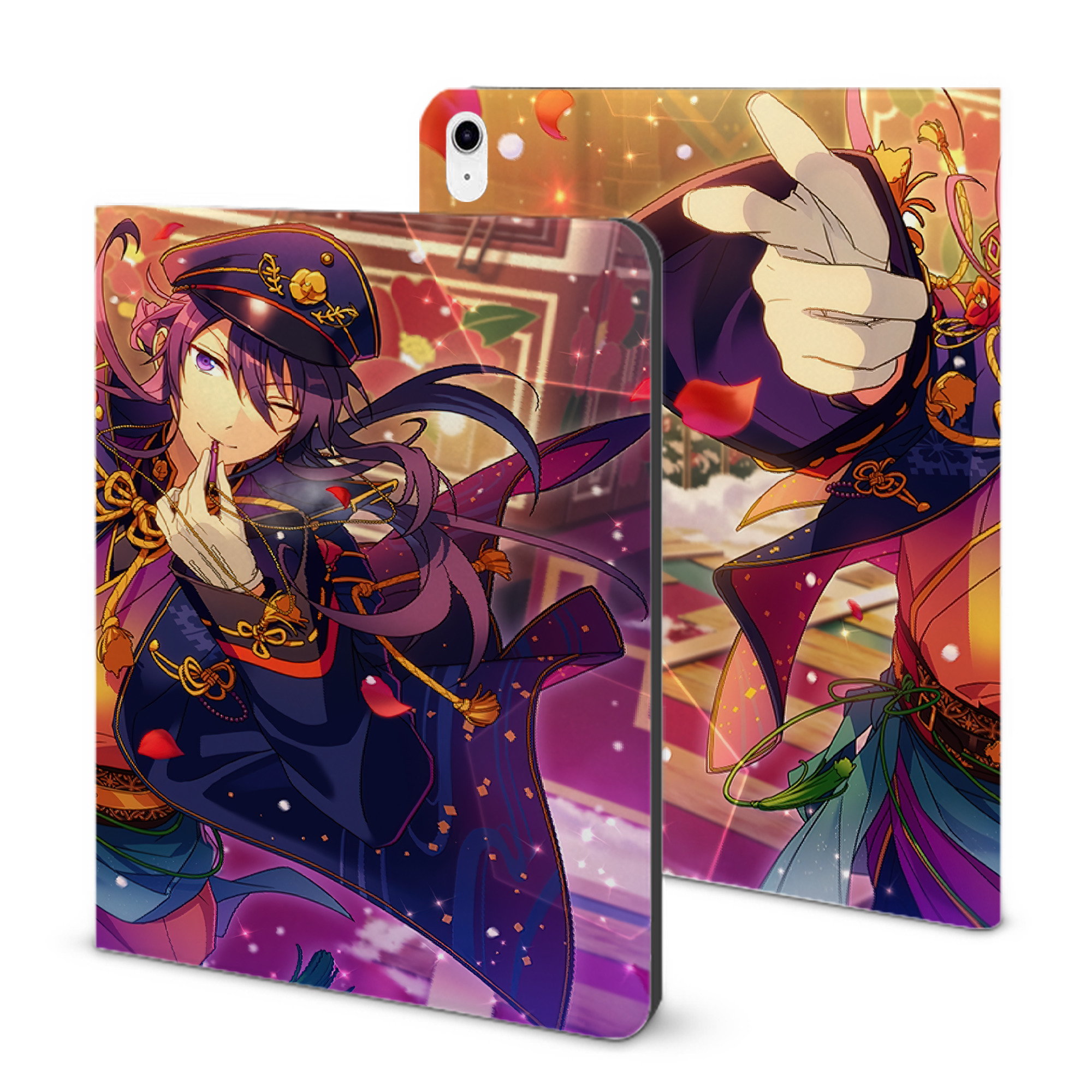 （画像用） あんさんぶるスターズ! Ensemble Stars IPad ケース ブック型 PUレザー TPU 耐衝撃 軽量 薄型 ペン収納なし 全面保護 IPad 各モデル対応